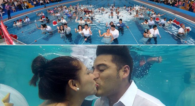 PRENSA LA ESKINA CALLAO MATRIMONIO CIVIL BAJO EL AGUA